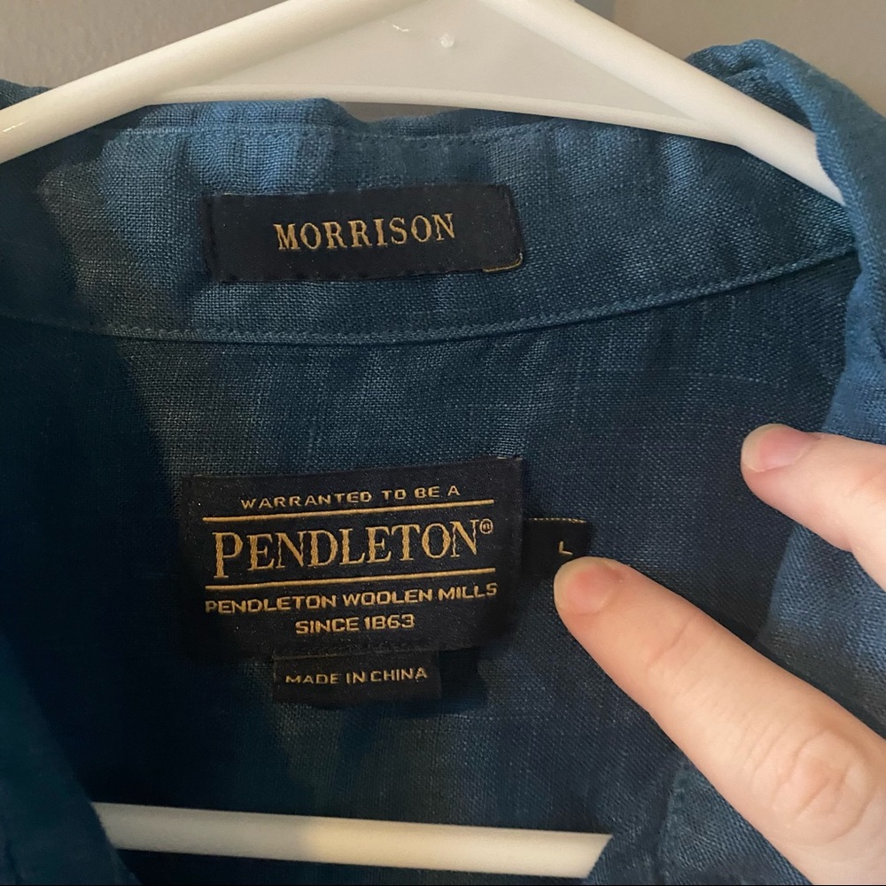Pendleton Blue Button Up - image 3
